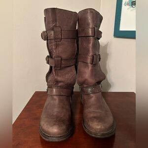 Steve Madden Chocolate Leather Boots